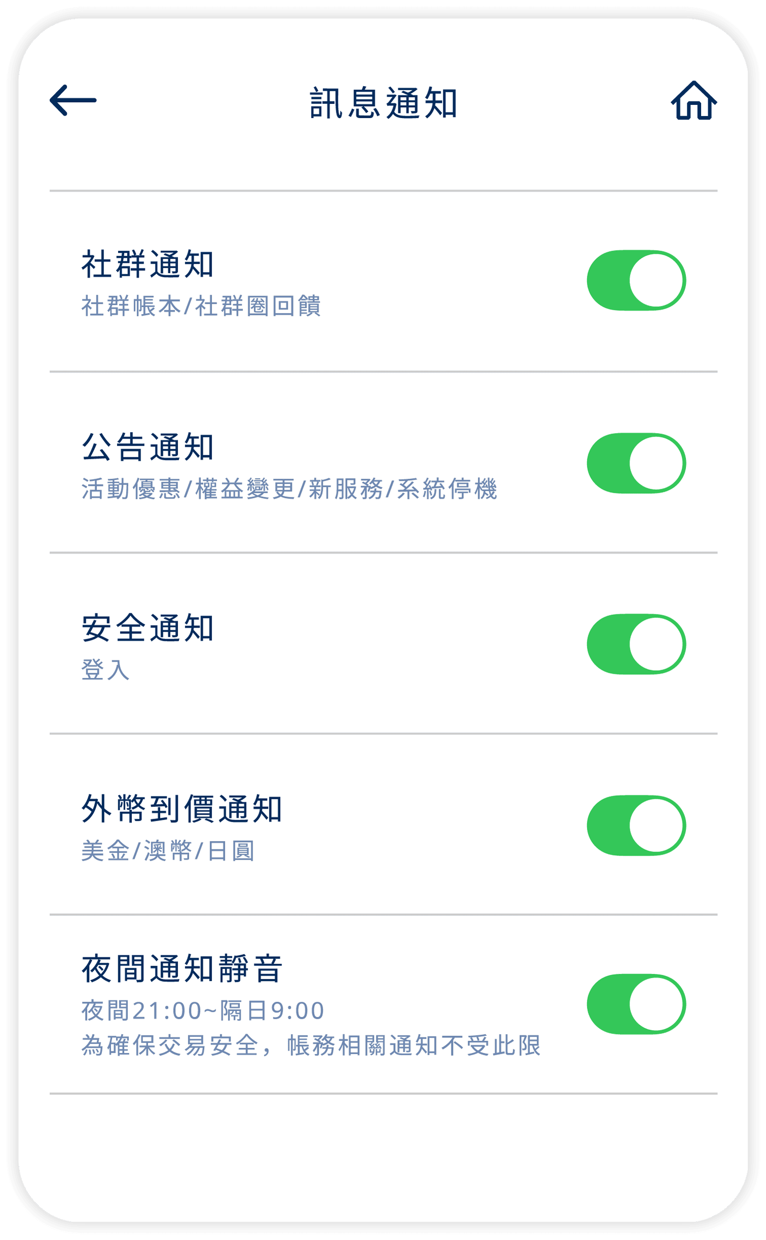 APP訊息通知